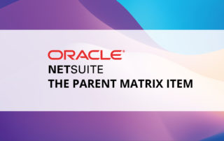 NetSuite Parent Matrix Item