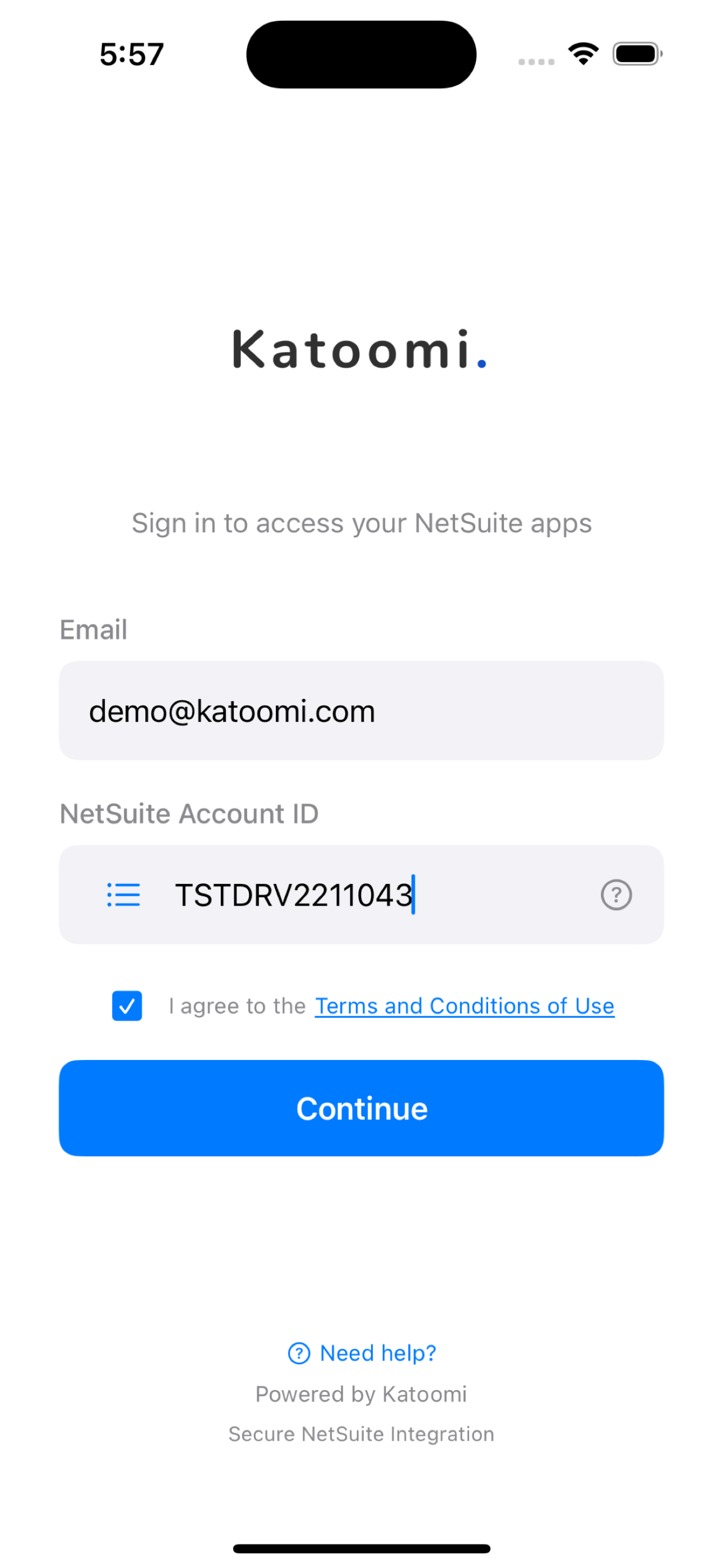 Katoomi App - iPhone Screenshot 1
