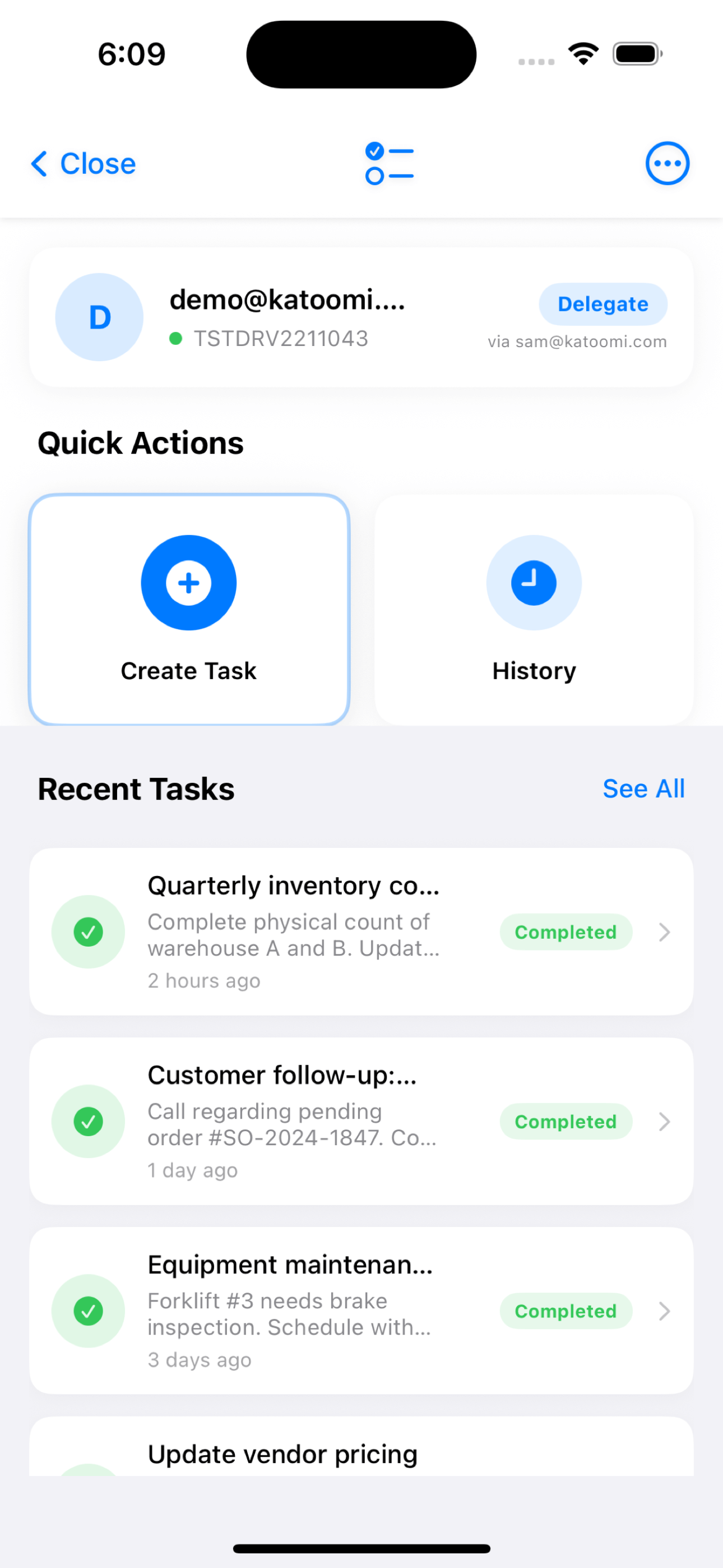 Katoomi Task App
