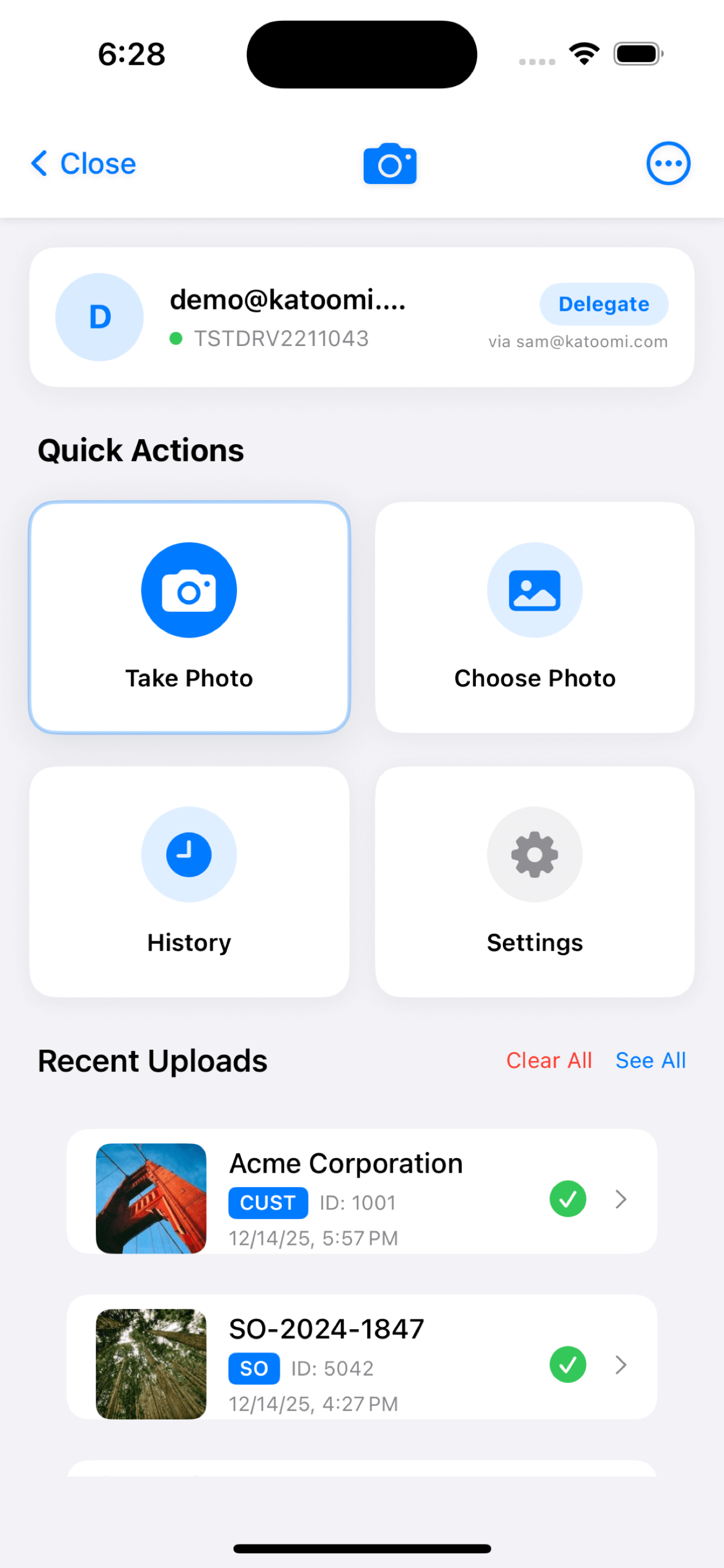 Katoomi Photo App